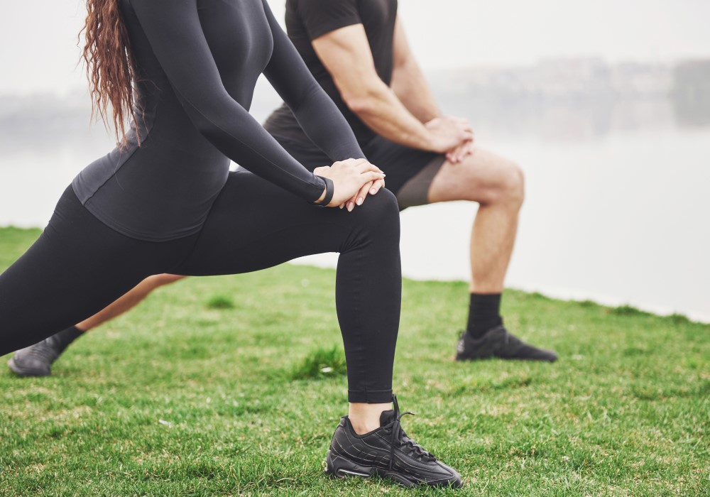 stretching